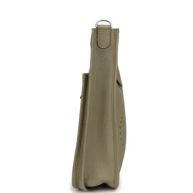 HERMÈS Pre-owned Hermes Evelyne III GM Sauge Clemence Palladium Hardware | Thumbnail 3