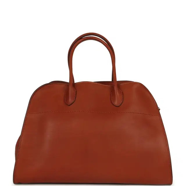 The Row The Row Soft Margaux 15 Acero Leather Silver Hardware