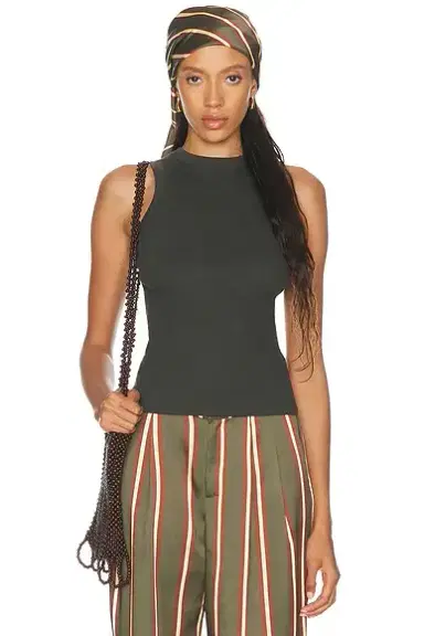 ENZA COSTA Cashmere Rib Tank Top | Thumbnail 1 ENZA COSTA Cashmere Rib Tank Top | Thumbnail 1