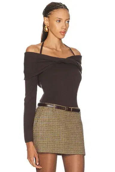 Simkhai Cambria Long Sleeve Off Shoulder Top | Thumbnail 2