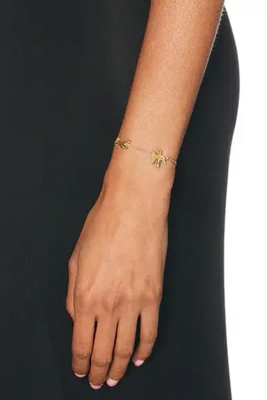 Saint Laurent Thin YSL & Dove Bracelet | Thumbnail 2