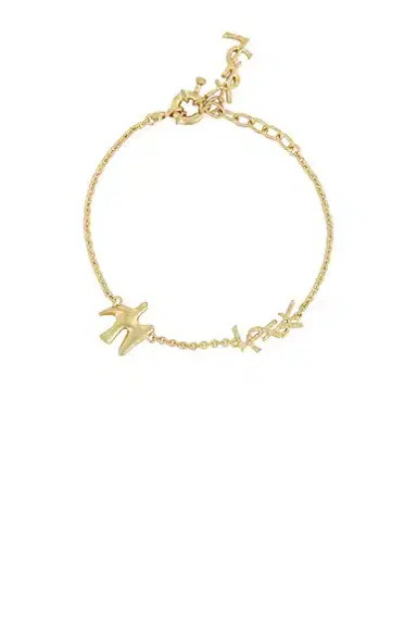 Saint Laurent Thin YSL & Dove Bracelet | Thumbnail 1