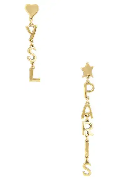 Saint Laurent YSL Paris Pendant Earrings | Thumbnail 1