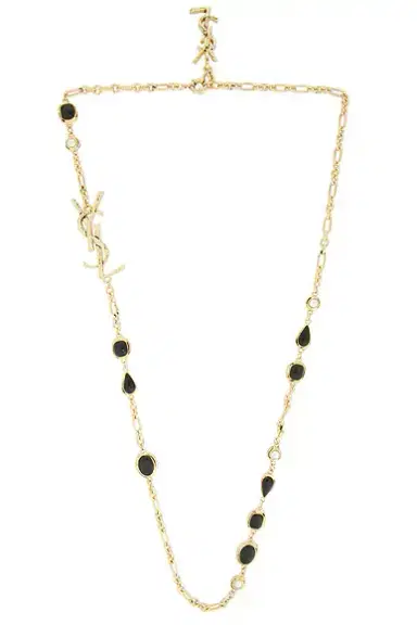 Saint Laurent YSL Cabochons Sautoire Necklace | Thumbnail 1 Saint Laurent YSL Cabochons Sautoire Necklace | Thumbnail 1