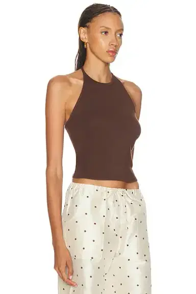 DONNI. The Baby Rib Halter Top | Thumbnail 2