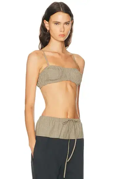 Matthew Bruch Bubble Bandeau Crop Top | Thumbnail 2
