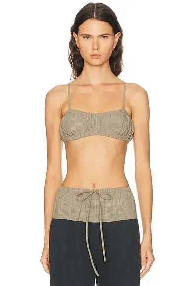 Matthew Bruch Bubble Bandeau Crop Top
