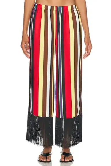 SIMONMILLER Nella Crepe Fringe Pant | Thumbnail 1