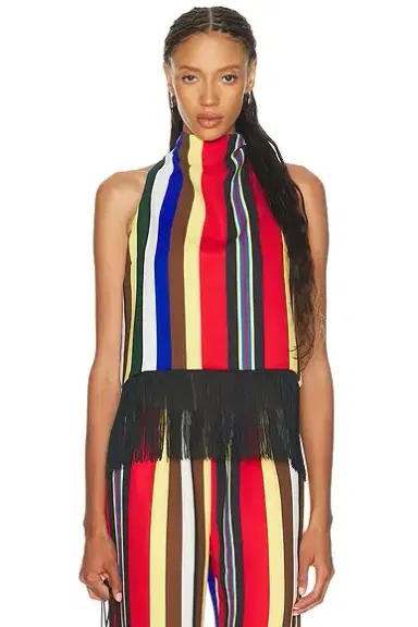 SIMONMILLER Tia Crepe Fringe Top | Thumbnail 1