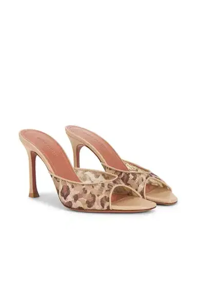 Amina Muaddi Alexa Lace 95 Slipper Mule | Thumbnail 2