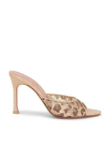 Amina Muaddi Alexa Lace 95 Slipper Mule | Thumbnail 1