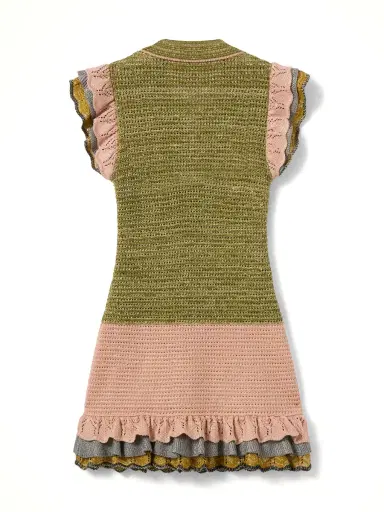 La DoubleJ Eight Counts Crochet Mini Dress | Thumbnail 2