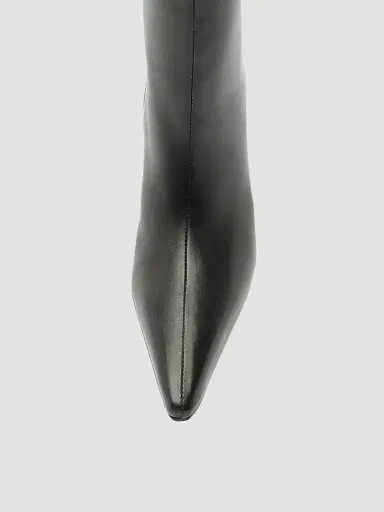 Schutz Women's Mary Ellen 80MM Leather Boots - Black | Thumbnail 5