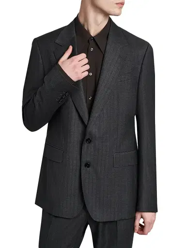 Dolce & Gabbana Men's Striped Virgin Wool Blazer - Rigato | Thumbnail 4 Dolce & Gabbana Men's Striped Virgin Wool Blazer - Rigato | Thumbnail 4