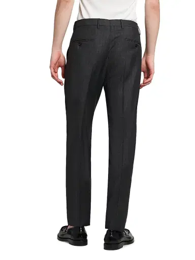 Dolce & Gabbana Men's Striped Pleated-Front Virgin Wool Pants - Rigato | Thumbnail 5