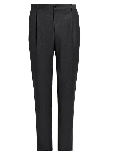 Dolce & Gabbana Men's Striped Pleated-Front Virgin Wool Pants - Rigato | Thumbnail 1