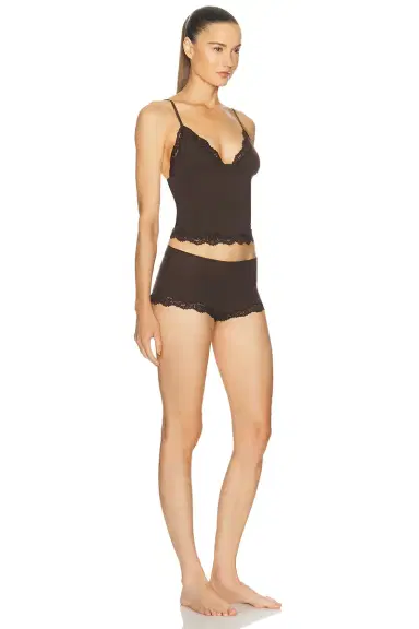 Skims Fits Everybody Lace Triangle Cami And Boyshort Set | Thumbnail 2