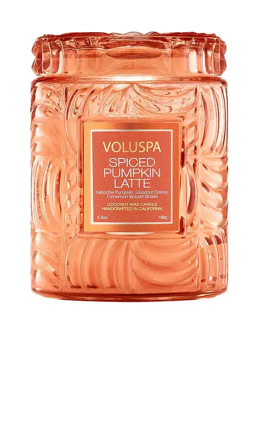 Voluspa Spiced Pumpkin Latte 5.5oz Small Jar Candle