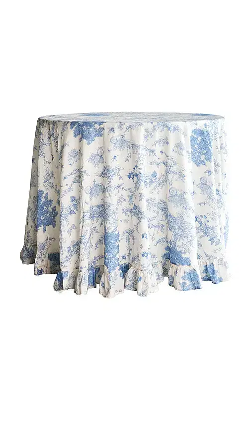 Friend of Mine Toile Round Tablecloth