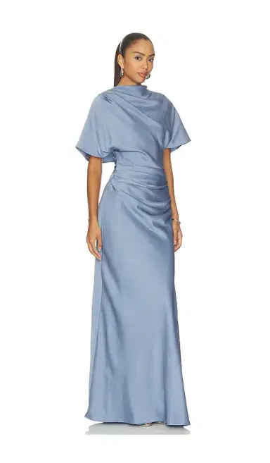 Simkhai Annibelis Short Sleeve Gown | Thumbnail 2 Simkhai Annibelis Short Sleeve Gown | Thumbnail 2