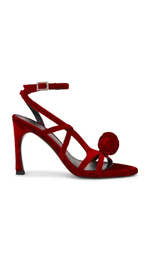 ROTATE High Heel Velvet Sandal