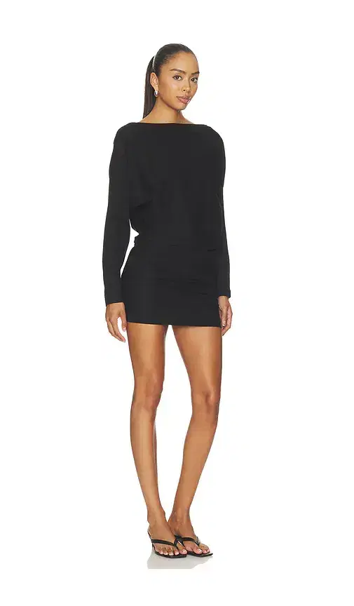 Enza Costa Supima Structured Jersey Dolman Curve Dress