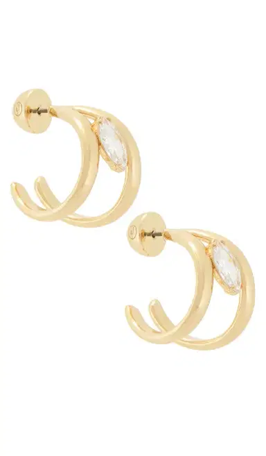 Ettika Orbit Crystal Hoop Earrings | Thumbnail 1