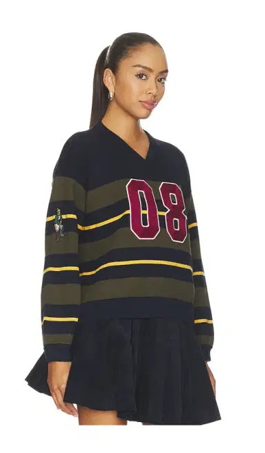 Sea Mina Novelty Vneck Sweater | Thumbnail 2