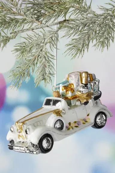 Exclusive Wedding Car Christmas Ornament | Thumbnail 3