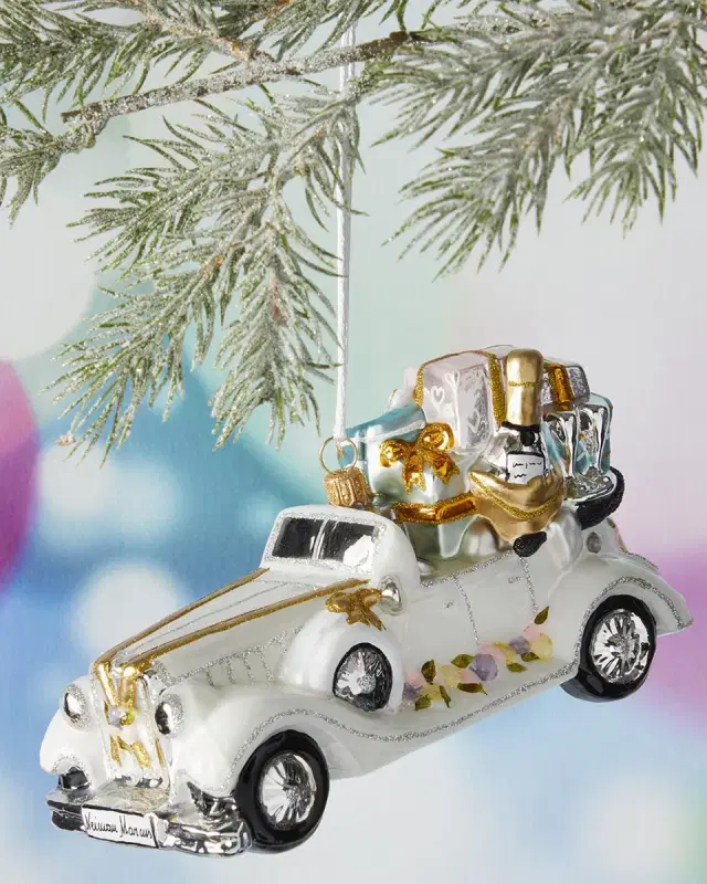 Exclusive Wedding Car Christmas Ornament