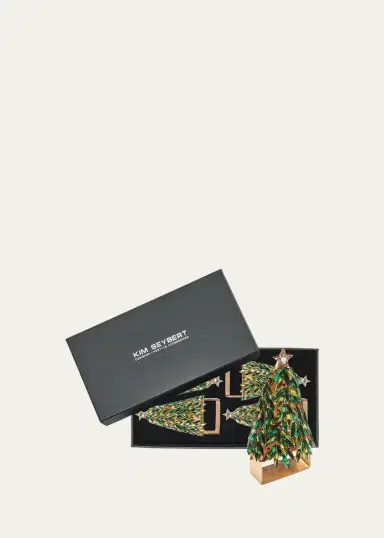 Kim Seybert Bejeweled Christmas Napkin Rings, Set of 4 | Thumbnail 3