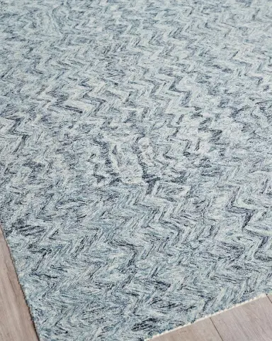 Exquisite Rugs Veneta Hand-Tufted Blue Rug, 5 ' x 8 ' | Thumbnail 2 Exquisite Rugs Veneta Hand-Tufted Blue Rug, 5 ' x 8 ' | Thumbnail 2