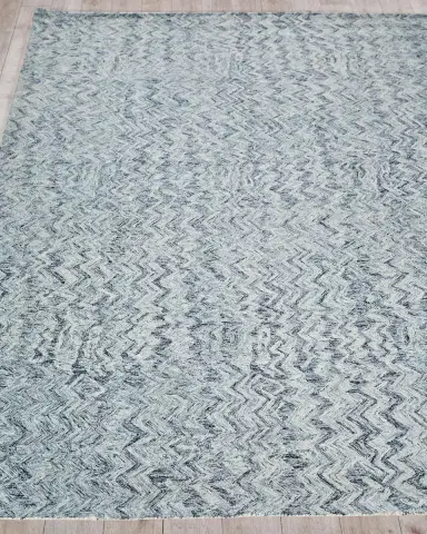 Exquisite Rugs Veneta Hand-Tufted Blue Rug, 5 ' x 8 ' | Thumbnail 3 Exquisite Rugs Veneta Hand-Tufted Blue Rug, 5 ' x 8 ' | Thumbnail 3