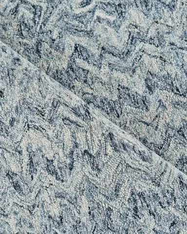 Exquisite Rugs Veneta Hand-Tufted Blue Rug, 5 ' x 8 ' | Thumbnail 4 Exquisite Rugs Veneta Hand-Tufted Blue Rug, 5 ' x 8 ' | Thumbnail 4