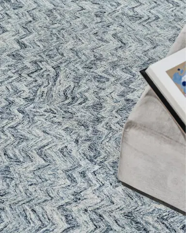 Exquisite Rugs Veneta Hand-Tufted Blue Rug, 5 ' x 8 ' | Thumbnail 6 Exquisite Rugs Veneta Hand-Tufted Blue Rug, 5 ' x 8 ' | Thumbnail 6