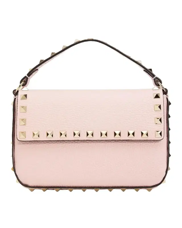 Valentino Garavani Mini Rockstud Leather Top-Handle Bag