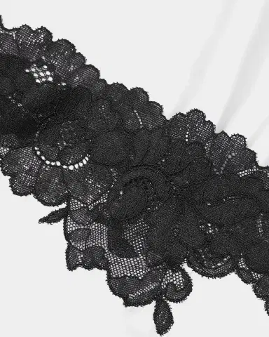 Natori Peony Glamour Lace-Trim Robe | Thumbnail 6