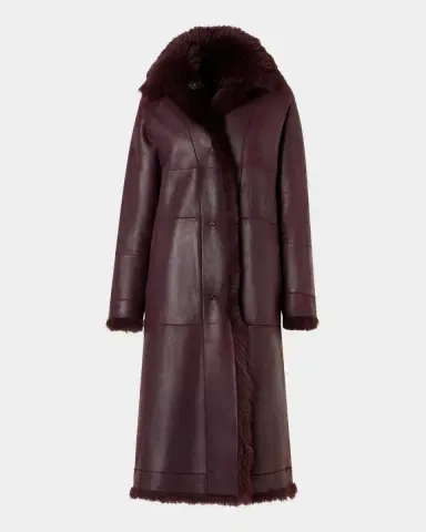 Akris Lamb Shearling Reversible Long Coat | Thumbnail 8