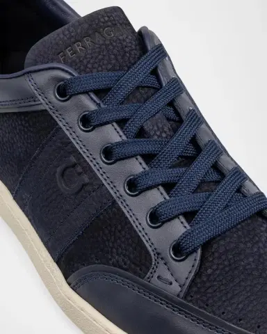 Ferragamo Men's Sergio Leather Gancio Low-Top Sneakers | Thumbnail 5
