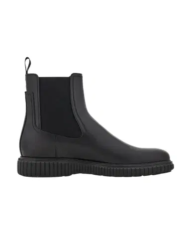 Ferragamo Men's Santo Leather Rubber-Sole Chelsea Boots | Thumbnail 1 Ferragamo Men's Santo Leather Rubber-Sole Chelsea Boots | Thumbnail 1