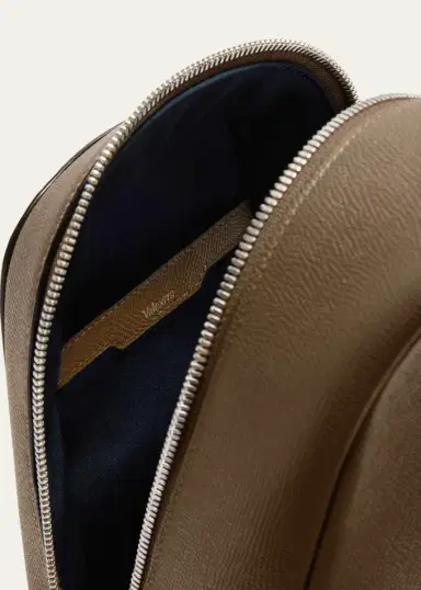 Valextra Men's V-Line Core Leather One-Shoulder Sling Backpack | Thumbnail 2
