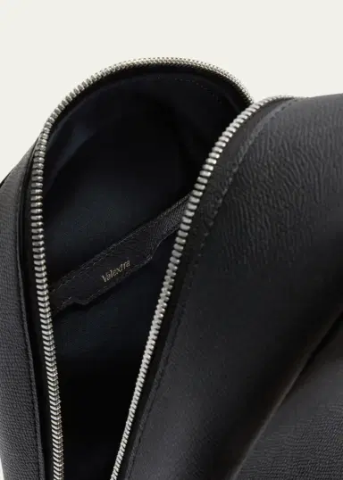 Valextra Men's V-Line Core Leather One-Shoulder Sling Backpack | Thumbnail 6