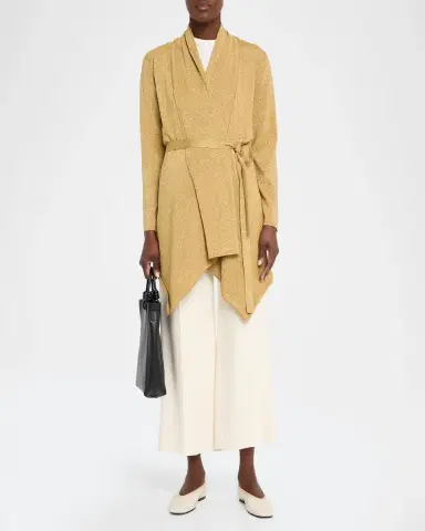 Kobi Halperin Tate Wrap-Front Shimmer Knit Sweater | Thumbnail 2