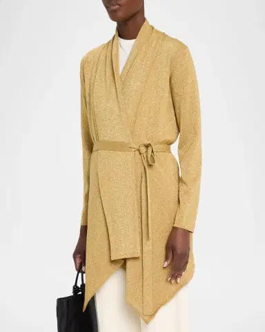 Kobi Halperin Tate Wrap-Front Shimmer Knit Sweater | Thumbnail 4