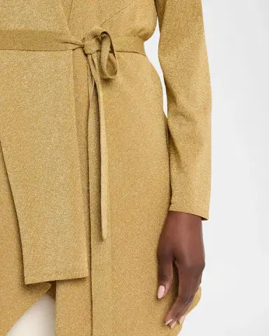 Kobi Halperin Tate Wrap-Front Shimmer Knit Sweater | Thumbnail 5