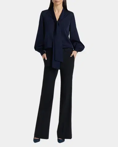 Ungaro Ella Tie-Neck Silk Blouse | Thumbnail 2
