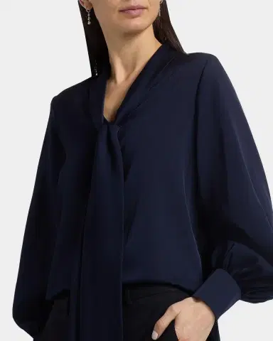 Ungaro Ella Tie-Neck Silk Blouse | Thumbnail 5