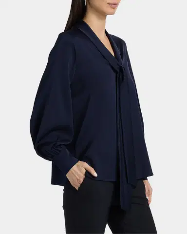 Ungaro Ella Tie-Neck Silk Blouse | Thumbnail 7
