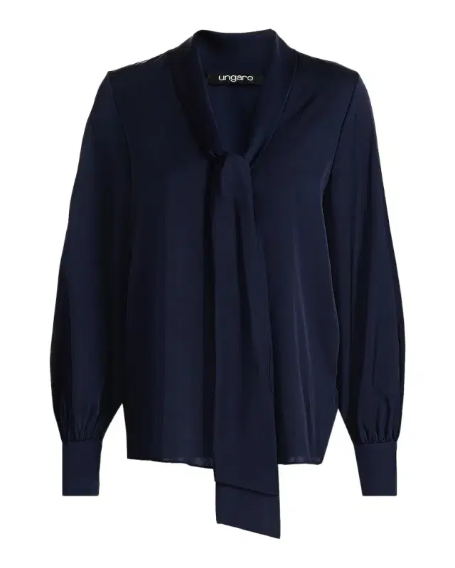 Ungaro Ella Tie-Neck Silk Blouse