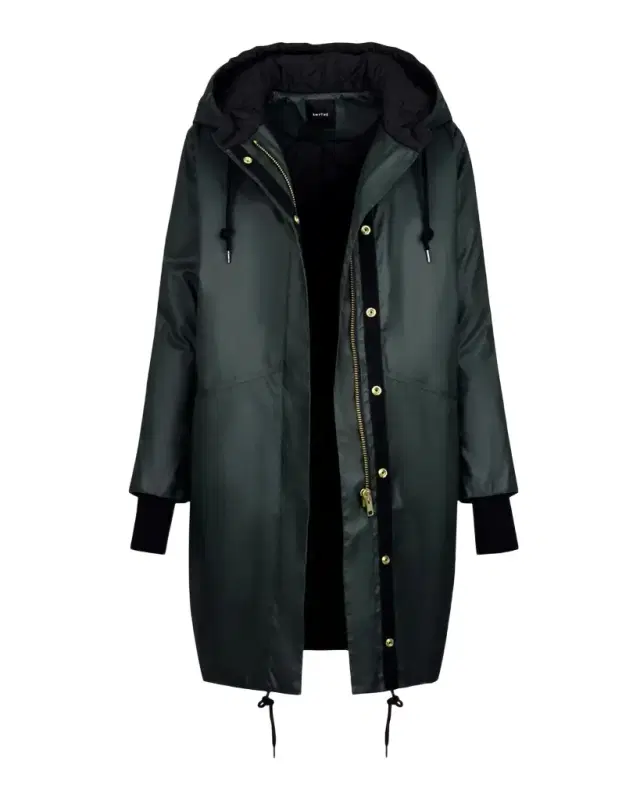 SMYTHE Dark and Stormy Hooded Rain Coat